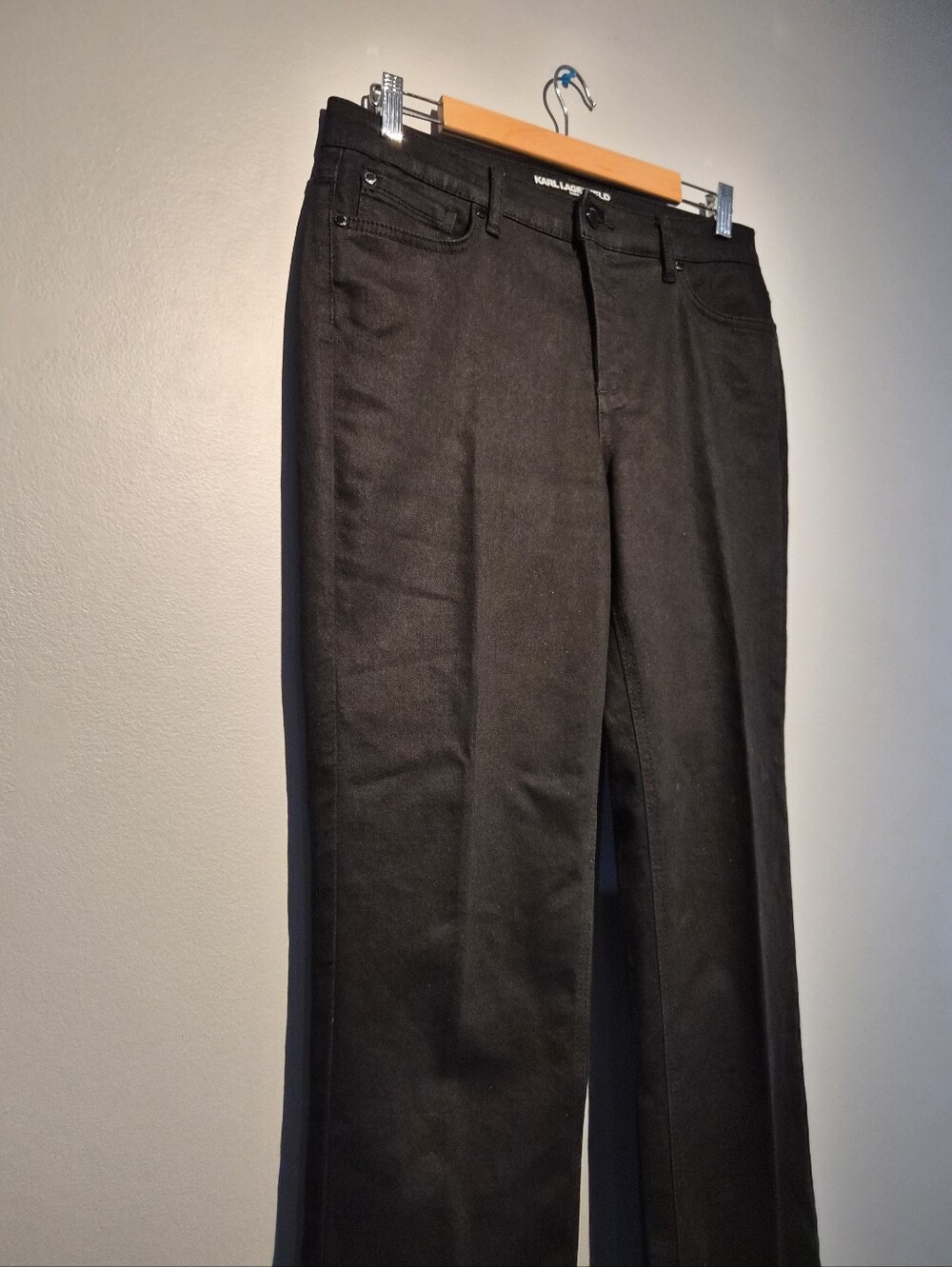 Karl Lagerfeld Black Studded Jeans | Size 10